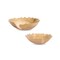 Melrose Abstract Cut-Out Aluminum Bowls - 15" - Gold - Set of 2